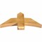 Ekena Millwork Bellingham Rough Sawn Timber Gable Bracket, Western Red Cedar, 36"W x 16"H x 4"D x 6"F, 11/12 Pitch GBW036X16X0406BEL00RWR - alternate 4